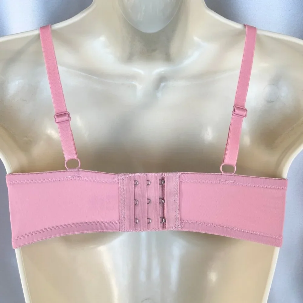 VS Bombshell Inspired Adds 2 Cups Ultimate Pushup Bra 34C Pink Nude Lace - Picture 6 of 6